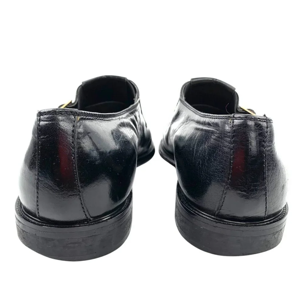 FRATELLI Footwear‎ Black Leather Double Monk Strap Cap Toe Dress Shoes